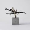 Gymnast Figurine with Pedestal Geometric Gymnast Sculpture Ornament Contemporary Decorative Object Minimalist for Gymnasts