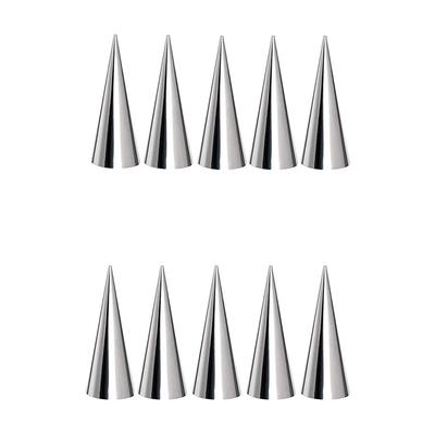 10 шт. нержавеющая сталь рожковые формы для выпечки рожки для крема рожковые формы для мороженого стоячий конус