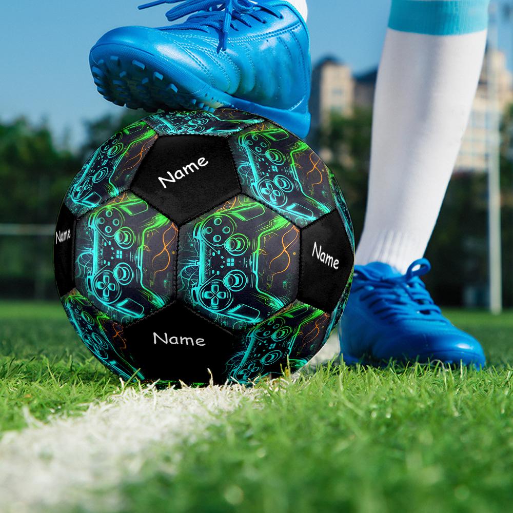 Custom Name Game Controller Theme Size 5 Soccer Ball, Suitable for Both Indoor and Outdoor Matches, a Gift Suitable for Everyone.