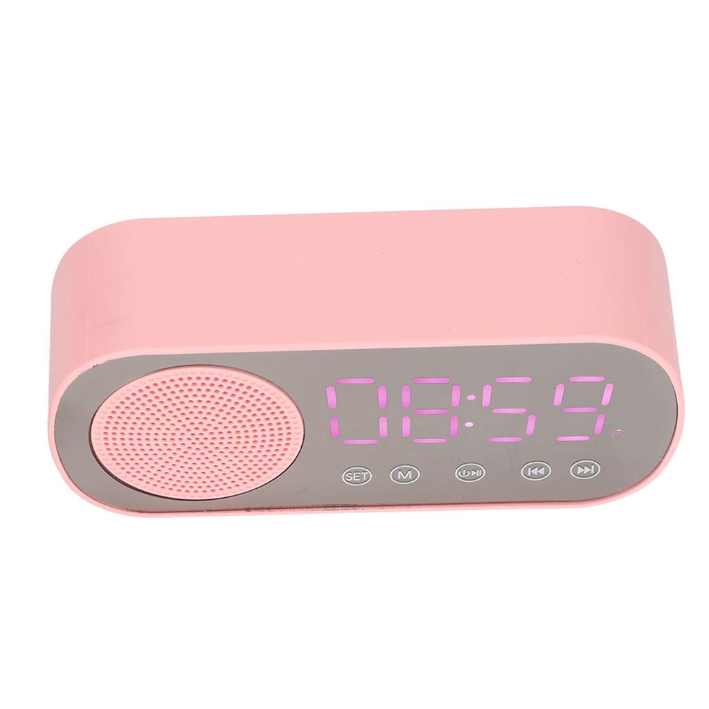 Будильник Bluetooth-динамик HIFI LED Зеркальный экран Micro USB зарядка FM-радио Цифровые часы для