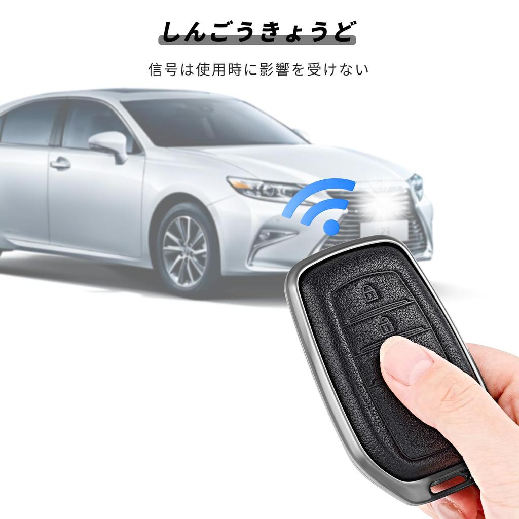 [OFFCURVE] Чехол для ключей TOYOTA из цинкового сплава + натуральная кожа для автомобиля