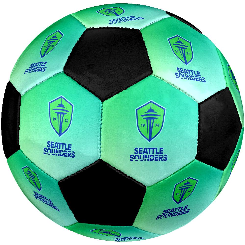 Seattle Sounders FC Soccer Ball Colorful All Ages Machine Stitched PVC Competition Ready Durable High-Bounce.SIZE5