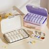 Sealed 7 Day Pill Box Plastic Pill Case Elderly Care Portable Pill Container  Office
