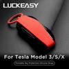 LUCKEASY для Tesla Model 3 Model S Model X 2017-2023 защитный чехол для ключей чехол для ключей от машины чехол для ключей чехол аксессуары