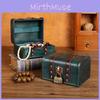 Storage Wooden Jewelry Box With Lid For Necklace Earring Organizer Decoration