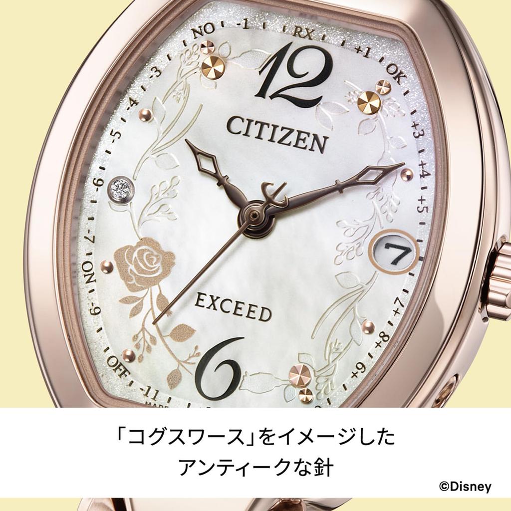 EXCEED Ограниченная серия Business Sakura Сделано в Японии [CITIZEN] ES9486-50N Часы, Радиоуправляемые, Водонепроницаемые, Титановые, Легкие, Женские часы,