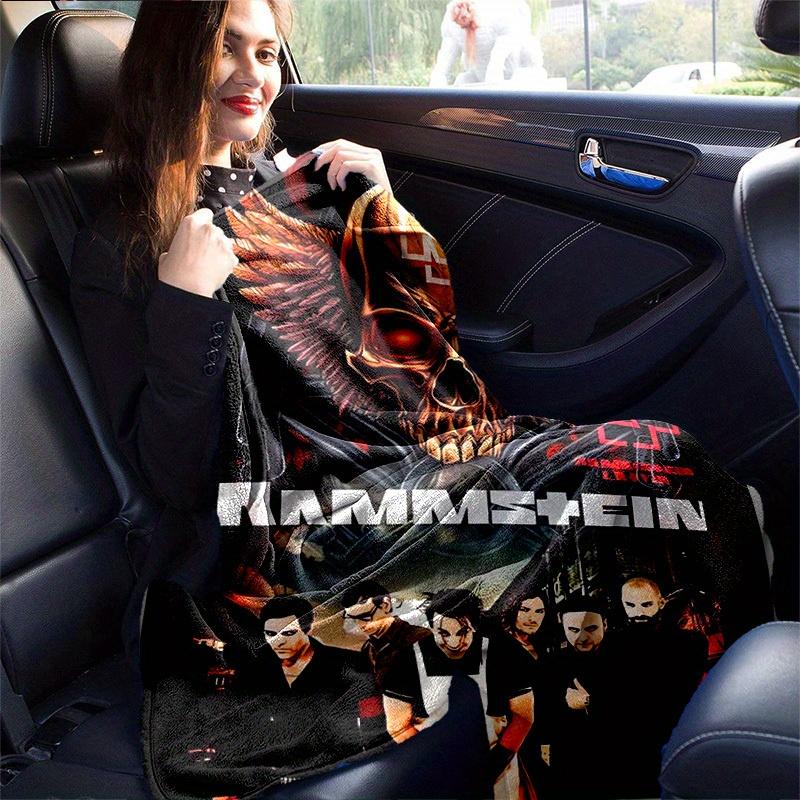 1 шт. Декор для дома в стиле Rammstein: Уютное фланелевое одеяло, идеальный подарок для спальни, гостиной, путешествий, кемпинга, автомобиля, пляжа, офисных перерывов, идеальное одеяло для дивана Т