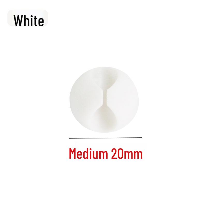 Multi-Hole Self-Adhesive Cable Organizer and Power Cord Holder