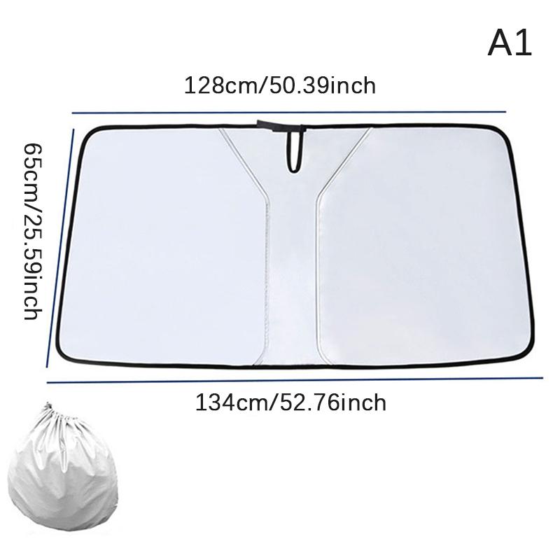 Портативная шторка на лобовое стекло автомобиля, двухслойная солнцезащитная изоляционная ткань, солнцезащитный козырек для салона автомобиля, зонт от солнца на переднем окне, защита от ультрафиолета