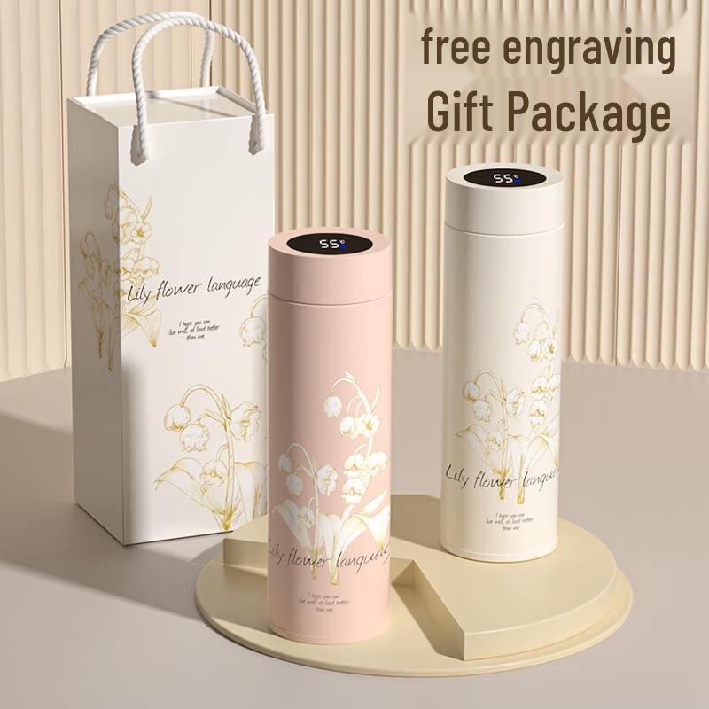 SMPP&DR Smart Thermos with Temperature Display