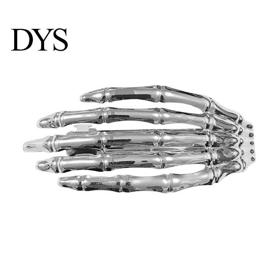 Skull Headpiece for Women Skeleton Hands Hair Clips, Gothic Metal Side Clip Women, Spooky Decorations Halloween Horror Accessories, Punk Rock