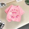 Children T-shirt Letter Printed Kids 100% Cotton Tops 2-13Y O-Neck Short-sleeve T-shirt