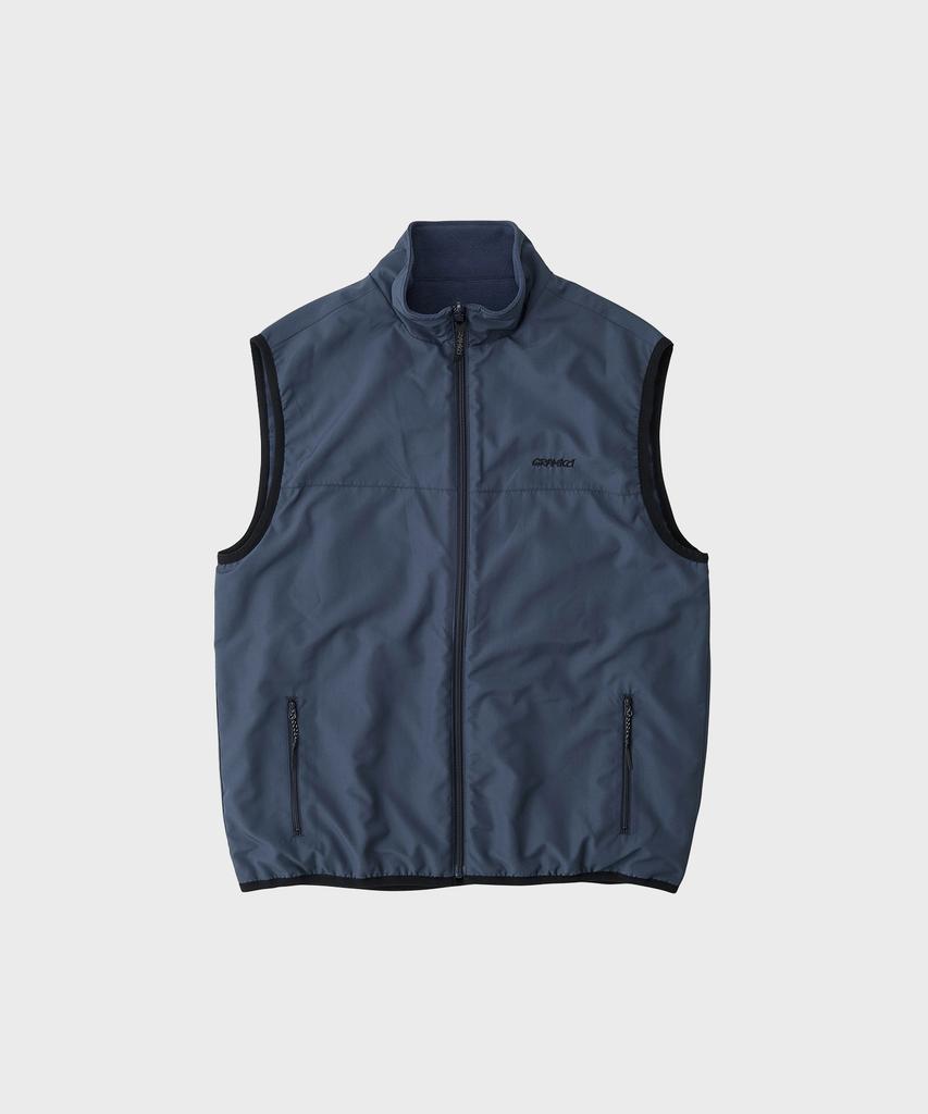 Gramicci Thermal Reversible Fleece Vest Navy