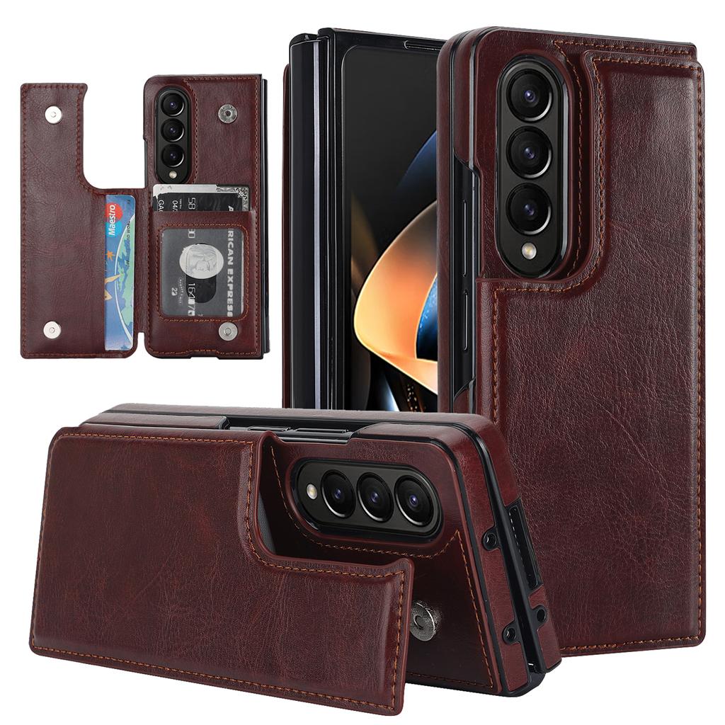 Роскошный кошелек для Samsung Galaxy Z Fold 3 4 5 6 Чехол для телефона с держателем для карт Кожаная подставка Защитная крышка