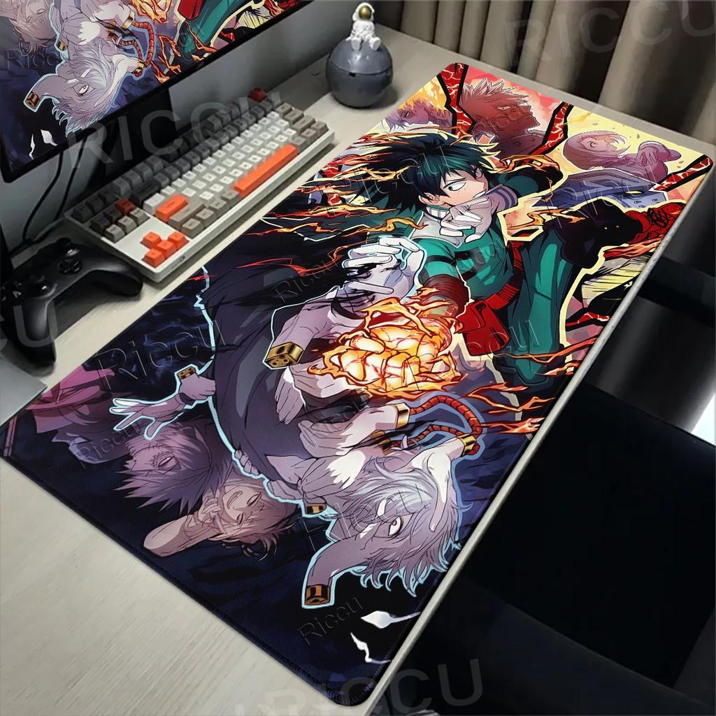 Коврик для мыши My Hero Academia Все персонажи HD Печать Компьютерный Игровой Блокировка Края Нескользящий Ковер для Стола Аксессуары для ПК Клавиатурный Коврик