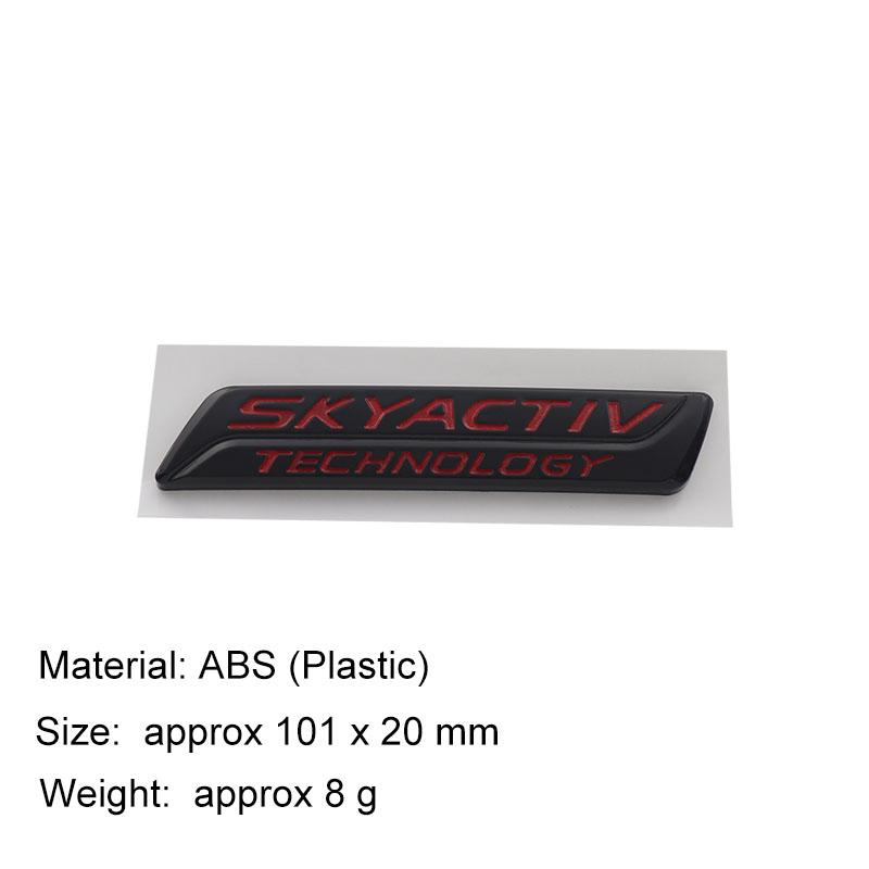 3D Car Styling SKYACTIV TECHNOLOGY For Car Hood Fender Trunk Rear Bonnet Nameplate Decal Emblem Badge Sticker