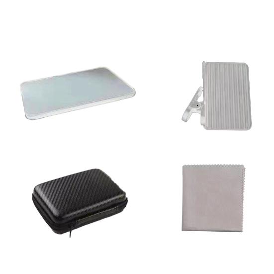 Reflection Photo Mirror for Smartphones Universal Clip-on Glass Lens Adjustable Glass Vertical Clip On Selfie Mirror for Travel & Selfie Photography