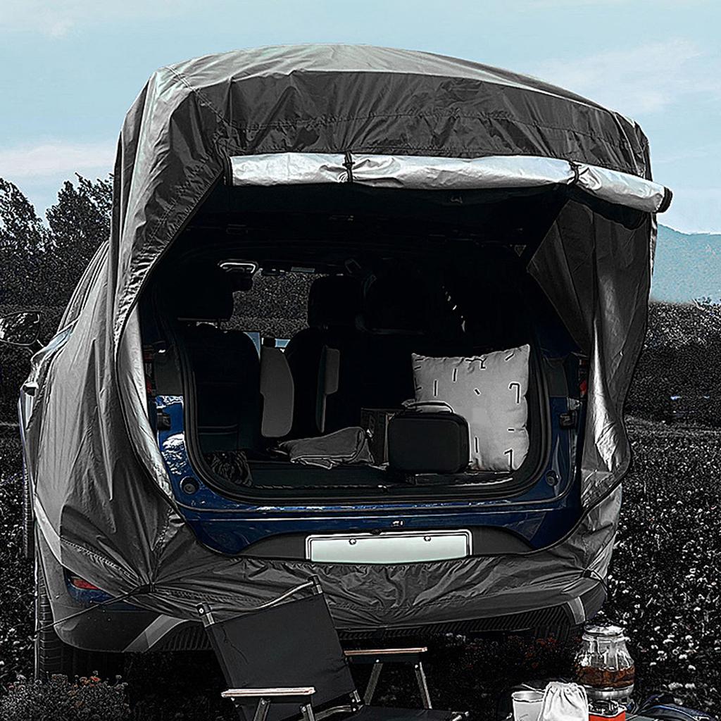 Outdoor Car Rear Tent Camping Picnic Car Rear Tent with Canopy Car Rear Extension Tent Sunshine Proof Rain Proof Car