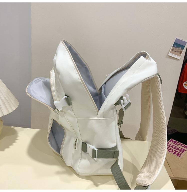 Рюкзак с бантом и принтом, однотонный студенческий школьный женский рюкзак большой емкости