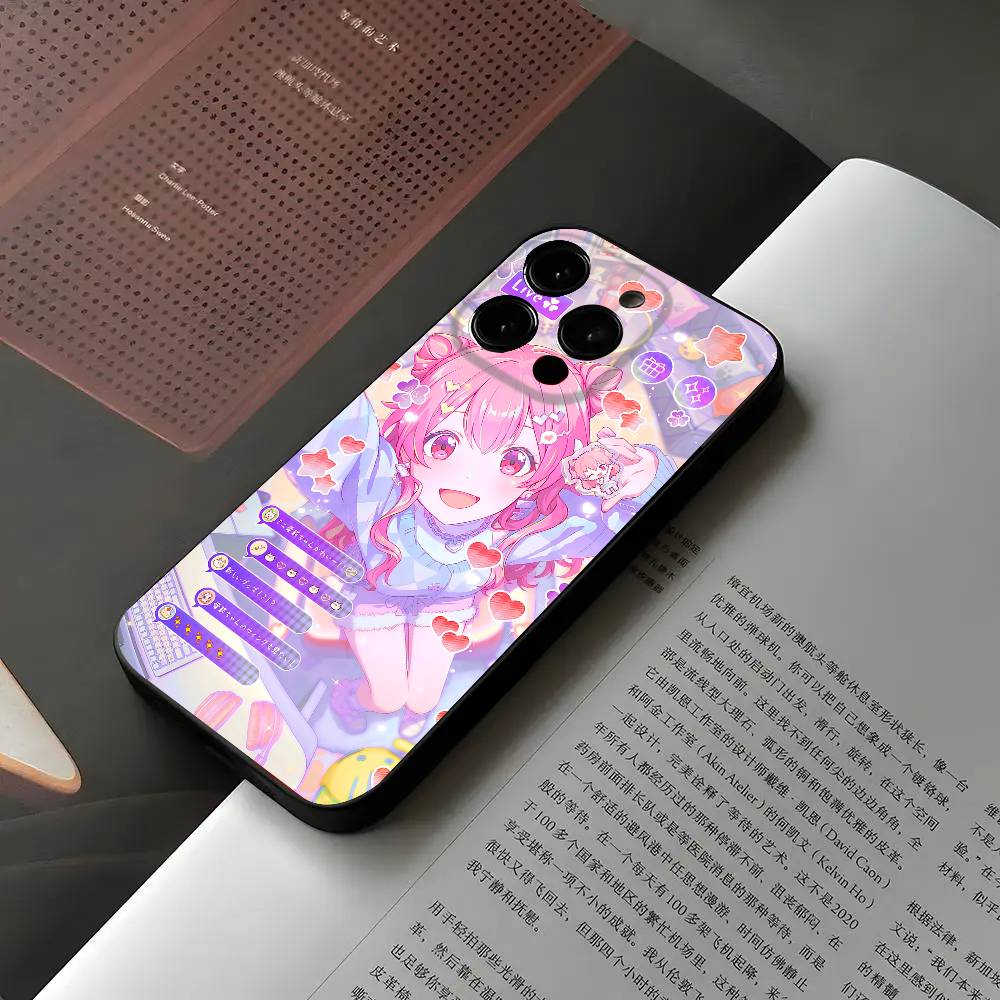 Чехол для телефона S-project Sekai Для iPhone 16 15 11 13 14 Pro Max 7 8 Plus X Xr Xs Max 12mini Черный корпус