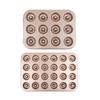 12/24 Cavity Doughnut Baking Pan Nonstick Cake Baking Pan Carbon Steel Mini Donut Mold Doughnut Bakeware Tray Durable