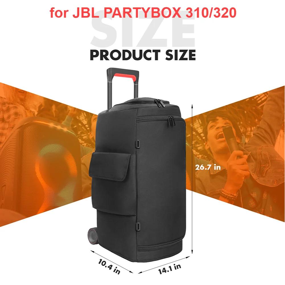 Портативный чехол от пыли для колонки JBL PARTYBOX 520/320/310/120/110 с карманом для микрофона, двусторонняя сумка для хранения колонки, водонепроницаемый
