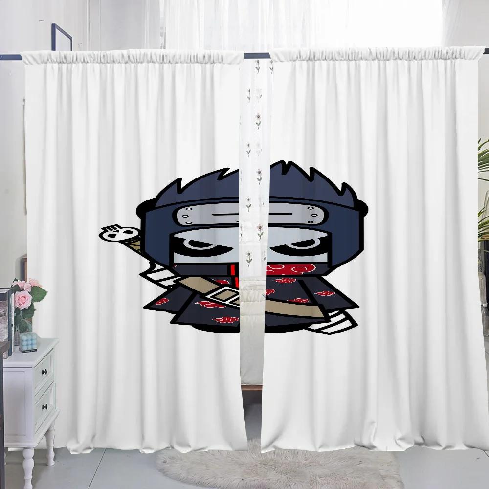 Домашний интерьер Кухня Шторы для гостиной 2 шт. Плотные шторы Дверная штора Наруто Спальня Украшение Разделительная перегородка Тень