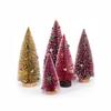 Desktop Decoration Small Pine Tree Snow Frost Colorful Pine Needle Powdered Mini Christmas Tree