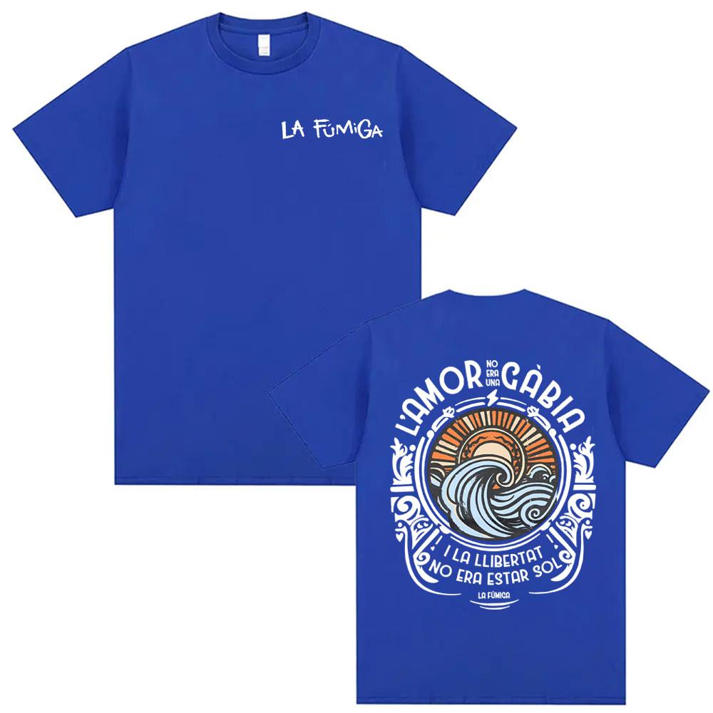 Band La Fumiga Llibertat Album Merch Tshirts for Men Women Harajuku Gothic Summer T Shirt High Quality Comfort Cotton Tshirt