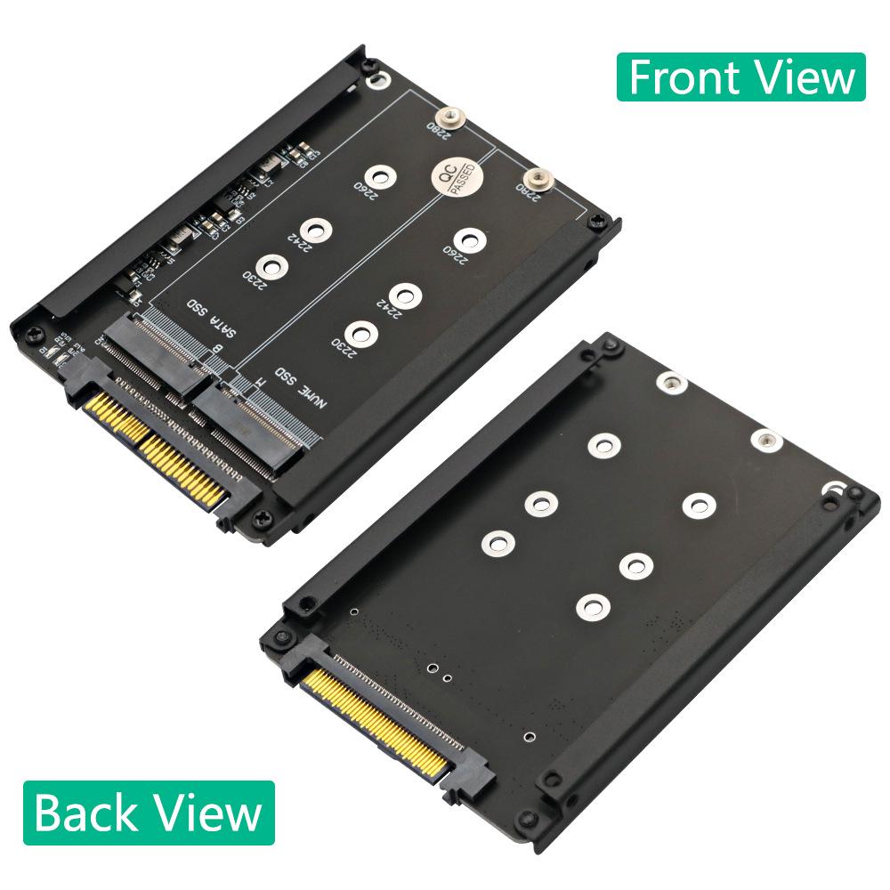 Адаптерная карта M.2/SATA или NVME SSD на SFF-8639 с кронштейном