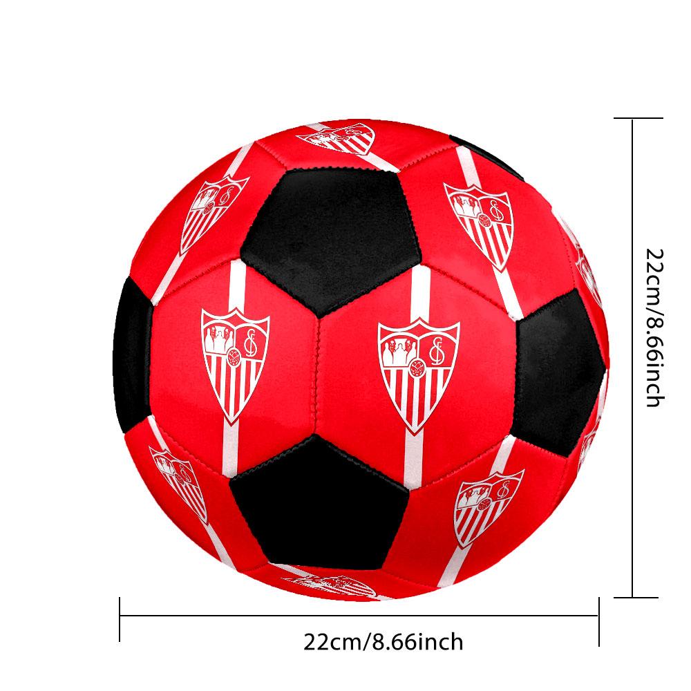 1PC Sevilla FC poster size 5 soccer ball PrahaIndoor Soccer Ball Colorful All Ages Machine Stitched PVC Competition Ready Durable High-Bounce