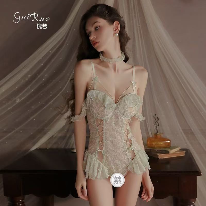 Сексуальное сексуальное нижнее белье горячая перспектива сетчатый цельный униформа большой размер костюм 2390