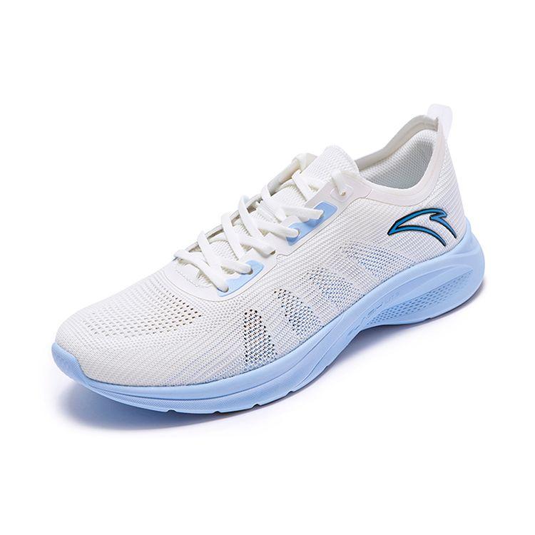 Anta Кроссовки для бега Urban Running Shock Absorbing Non-Slip Rebound Low-Top с дышащим верхом для мужчин, белые, синие, 112225540-3