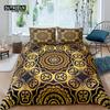 Главная Жизнь Роскошь 3D Золотая Мандала Постельное белье Пододеяльник Наволочка Детский Постельное белье Queen и King Размер EU/US/AU/UK