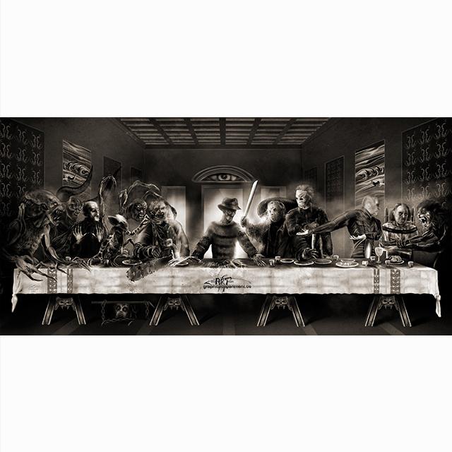 Modern The Last Supper Canvas Creativity Wall Art Posters and Prints Canvas Painting Christian for Living Office Home Room Decor No Frame