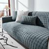 Winter Thick Plaid Plush Sofa Cover Warm Velvet Non-Slip Cushions Living Room Flannel Couch Covers Universal Armrest Back Towel