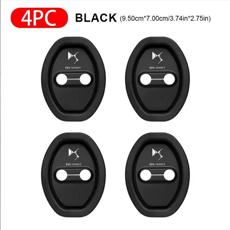 VLKO3 2/4pcs Silicone Car Door Lock Buckle Protector Cover Accessories sticker For Citroen C1 C2 C3 Grand C4 Picasso C4L VTS C-ELYSEE