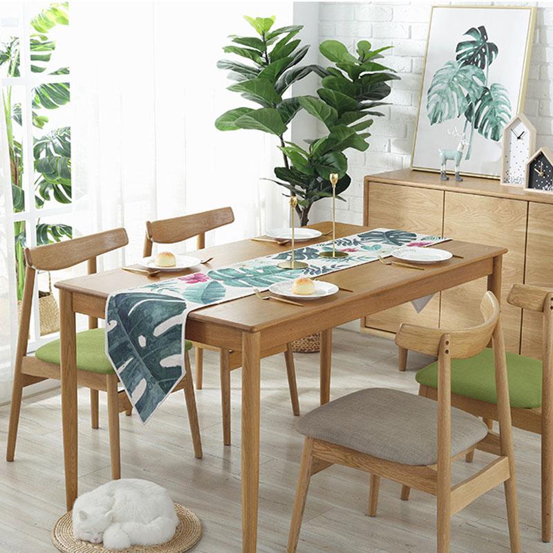 Гостиная в скандинавском стиле, чехол для телевизора, полотенце, небольшой свежий печатный узор, дорожка для стола, новая льняная дорожка для украшения дома