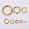 Кольцо Деревянное кольцо Деревянные круглые кольца для сумки 10 шт. Аксессуары «сделай сам» Цвет дерева Деревянный