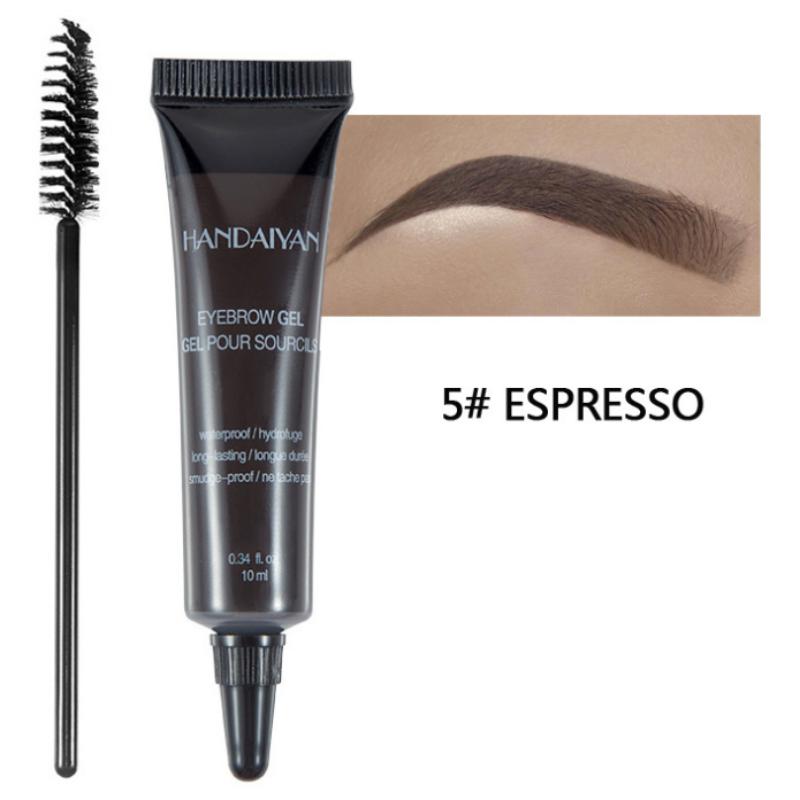 6 цветов Косметика для бровей Зубная паста Водостойкая татуировка бровей Натуральная долговечная краска для макияжа Крем для бровей