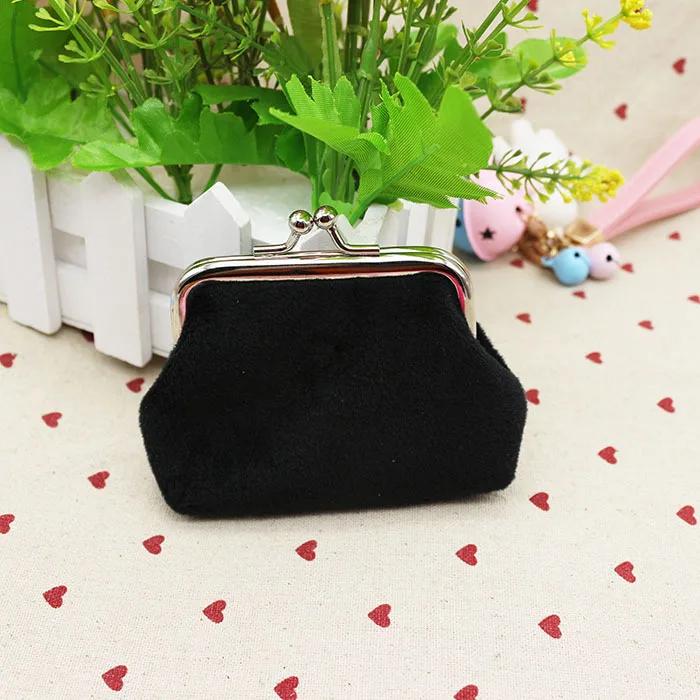 Women's Coin Purse Oil Wax Leather Wallet 4 Inch Buckle Mini Wallet Coin Bag Lipstick Storage Bag Ladies ClutchBag
