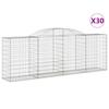 Gabion Baskets with High Arch 30 pcs 300 x 50 x 100 120 cm Galvanized Iron