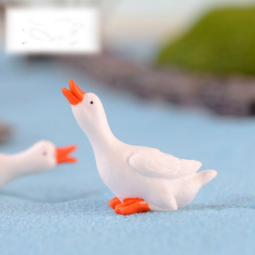 Сказочный сад Лебедь Подарок для родителей и детей Миниатюры Фигурка гуся Настольный горшок Ремесло Бонсай Украшение