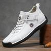 Модный Новый Дизайн 2025 Мужские Кожаные Кроссовки Мужские Дышащие Кожаные Туфли Кожаная Ручная Работа Повседневная Мужская Обувь Мужские Ботильоны для Улицы