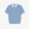 [lacoste] Men's Ribbed Collar Twisted Yarn Short-Sleeve Sweater Polo Shirt PH943E-56G
