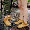 Водонепроницаемые нескользящие ботильоны для пары - мужские короткие резиновые ботинки для дождя и кухни