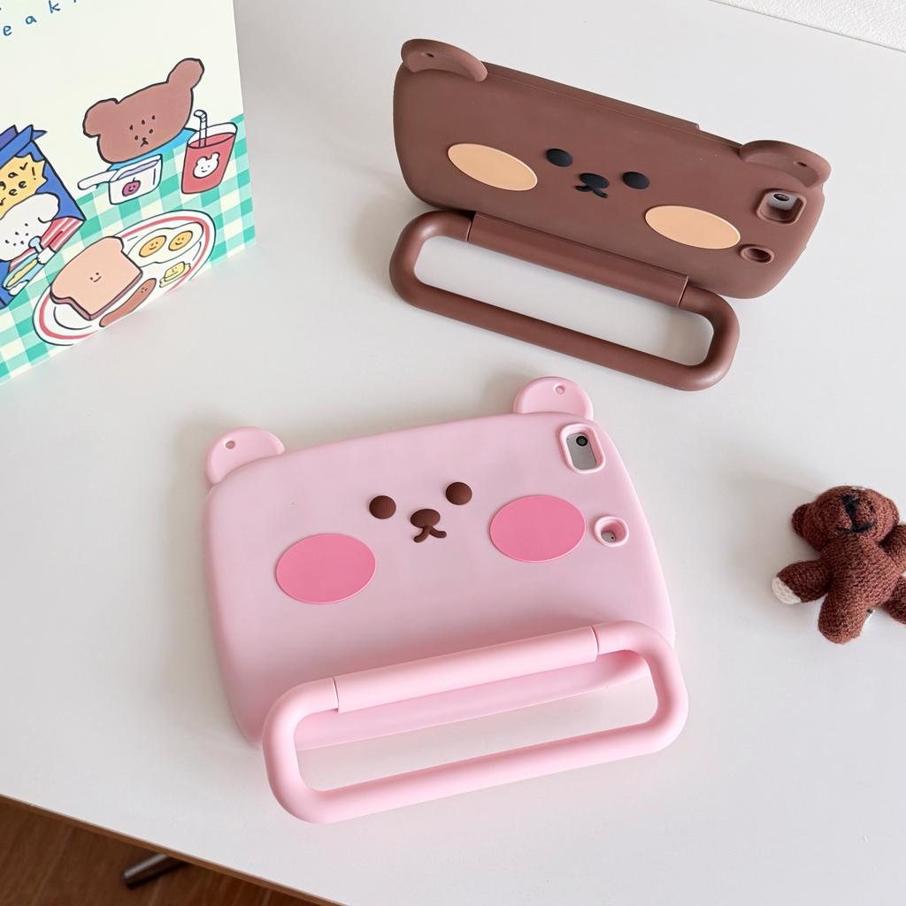 For Redmi Pad 2 11 inch Redmi Pad SE 11 inch Case Cute 3D Cartoon Frog Bracket Soft Silicone Tablet Cover #R
