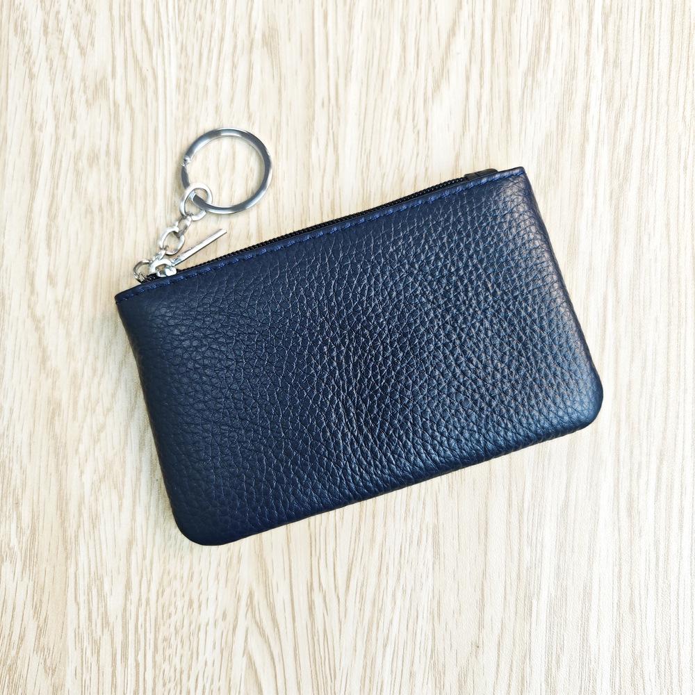 Кожаный кошелек для монет и ключница из коровьей кожи высшего качества - Мини-кошелек и визитница