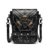 Mini Crossbody Bag for Women Vintage Shoulder Bag Cell Phone Purse Skull Gothic Bags Handbag Cellphone Wallet Purse