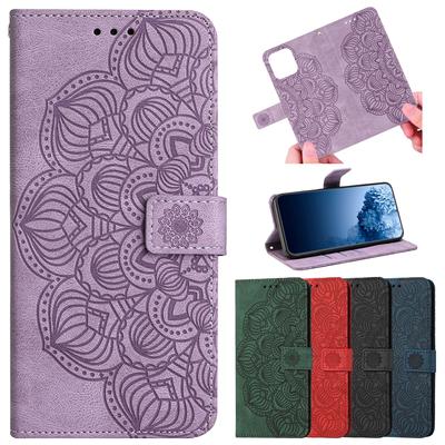 Кожаный чехол S23 для Samsung Galaxy A23 A13 A03s A33 A53 A73 5g M13 F23 A14 A24 A34 A54 A04, чехол-книжка-кошелек с изображением Мандалы, чехол для телефона